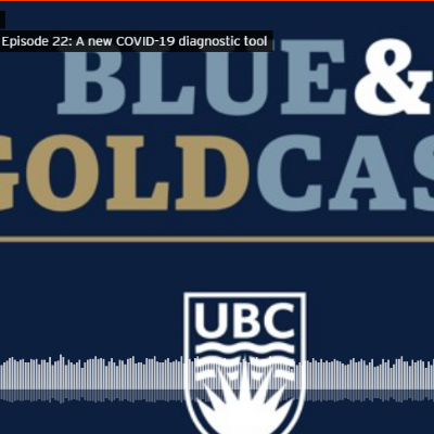 Image of Blue and Goldcast homepage