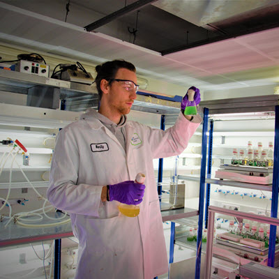 Dr. Moritz Koch in the lab