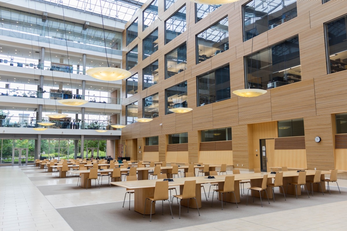 View of the LSI east atrium.
