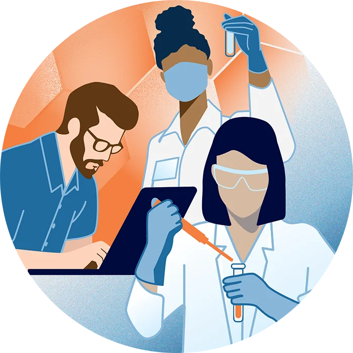 Research & Training Illustration