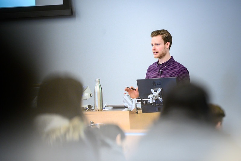 Presenter speaking.